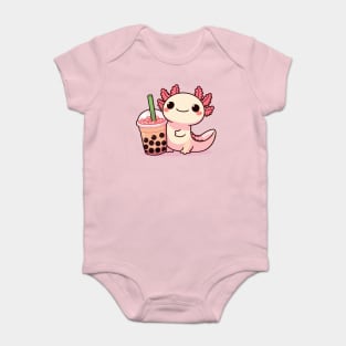 axolotl boba holic Baby Bodysuit